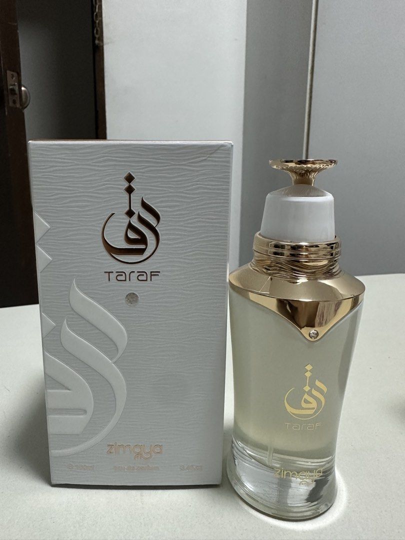 Zimaya Taraf White (Category: Fragrance & Deodorants) located in Cainta. Submitted by sploot1 (Listing ID 1460855563, Image 1). Description: Sprayed to smell only didnt like scent 100% legit bought from legit shop. RFS declutter & need funds Can do shipping via lalamove Gcash payment only via shipping Cainta Rizal loc.