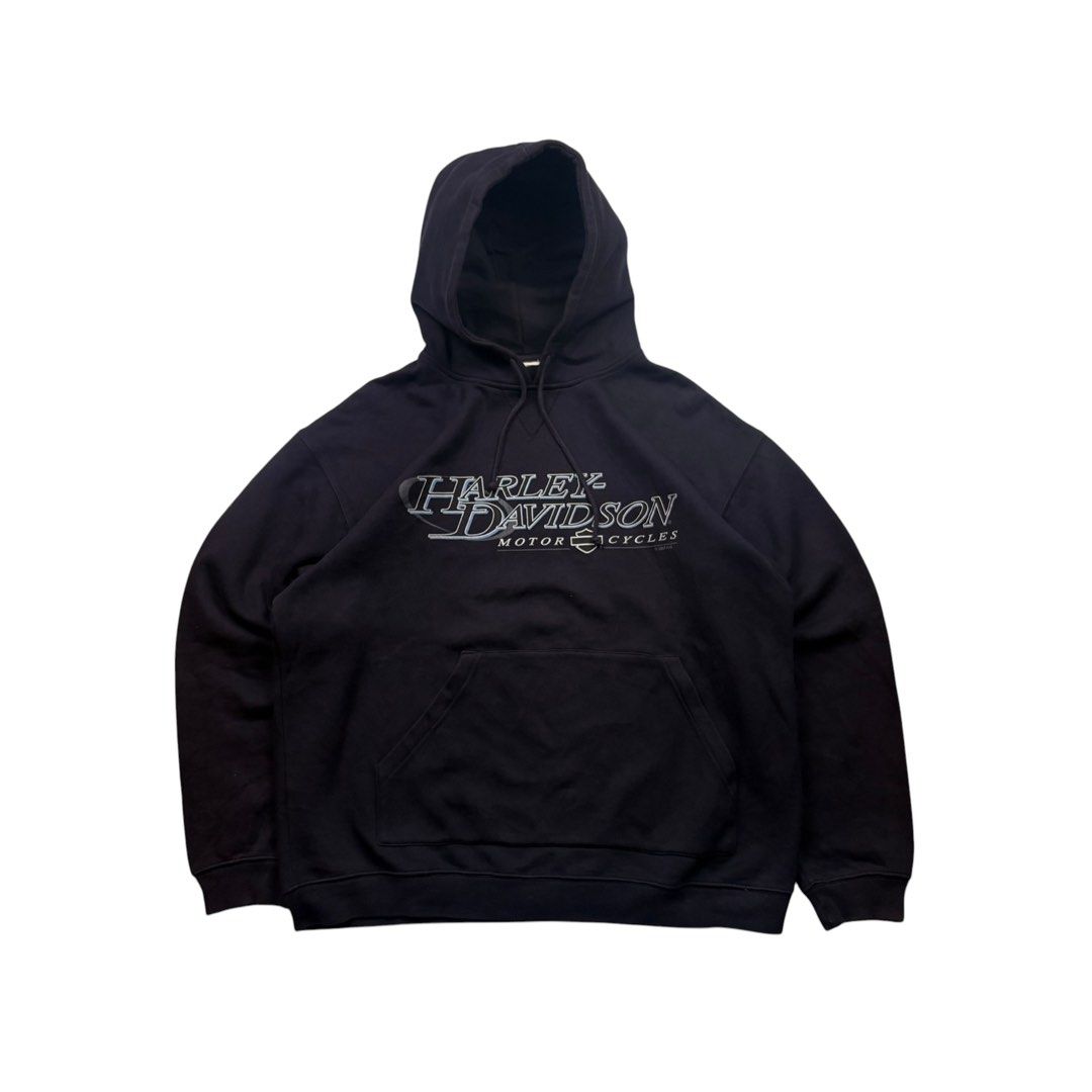 2007 Harley Davidson Hoodie (Category: Hoodies) located in Iloilo. Submitted by thriftheaven001 (Listing ID 1460930195, Image 1). Description: Item name: Harley Davidson Mullet Hoodie Size: XL Dimes (LxW): 28 x 25.5 Condition: 9.5/10 Issue: very minimal stain almost unnoticeable .