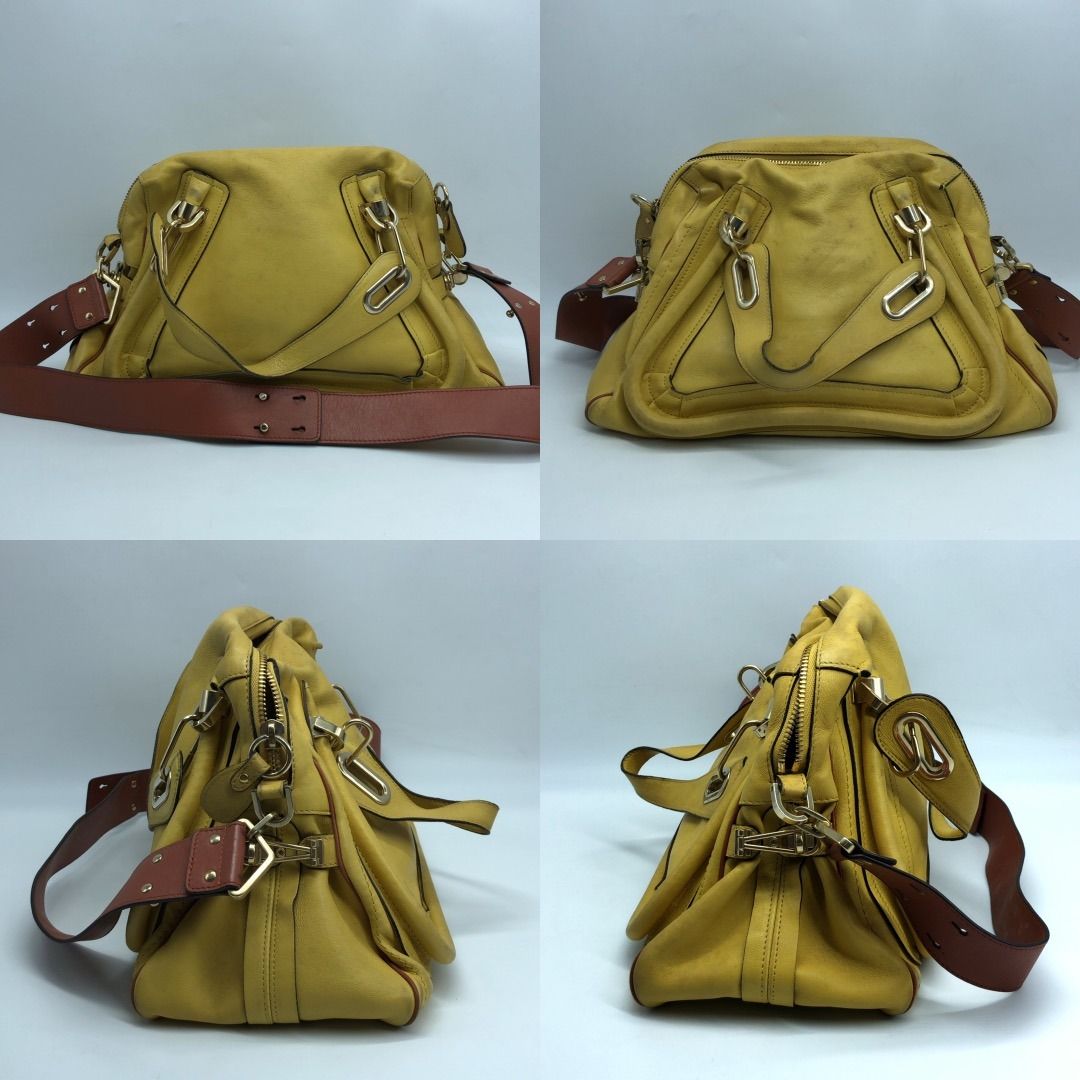 267008771 CHLOE BAG PARATY 2 WAY (Category: Luxury Bags & Wallets) located in Taguig. Submitted by ecoring.ph (Listing ID 1461008295, Image 2). Description: ◆CONDITION: BC ◆DESCRIPTIONS: (Other defects/info:) Outer: The body has dirt, stains, press marks, scratches, scuffing, wrinkling, and signs of use. The bottom and bottom corners have scratches, press marks, dirt, stains, scuffing, and signs of use. The tabs, gusset, and topline have cracks, 