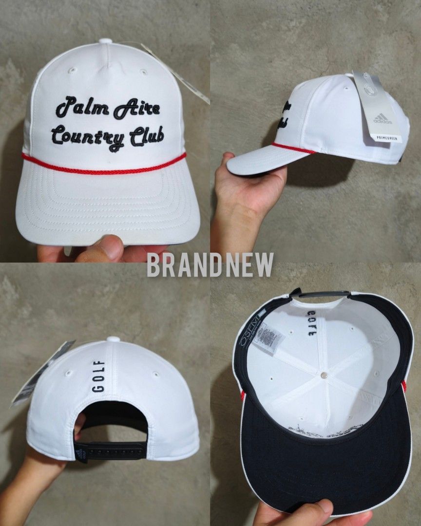 2 BRAND NEW ADIDAS GOLF HATS (Category: Golf) located in Muntinlupa City. Submitted by themakhatter (Listing ID 1461109075, Image 3). Description: 1500 +SF 2 PCS BRAND NEW ADIDAS GOLF HAT ONE SIZE FITS ALL SNAPBACK ADJUSTMENT DRI-FIT/LIGHTWEIGHT MATERIAL ON HAND ITEMS READY TO SHIP.