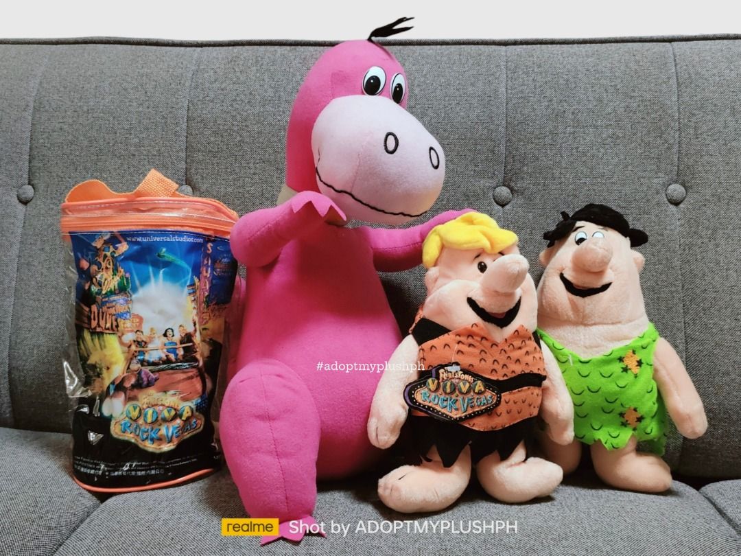 [3] The Flinstones Plush Toys (Category: Plushies & Soft Toys) located in Taguig. Submitted by adopt.my.plush.ph (Listing ID 1461035029, Image 1). Description: Bundle Hanna-Barbera plush toys featuring the characters from The Flintstones: Dino the pink dinosaur, Barney Rubble, and Fred Flintstone alongside a themed merchandise bag ‼️Last Price (LP) Posted. Fixed. Non-negotiable. *as is, WYSIWYG ‼️Photos have been uploaded for your reference. Kind
