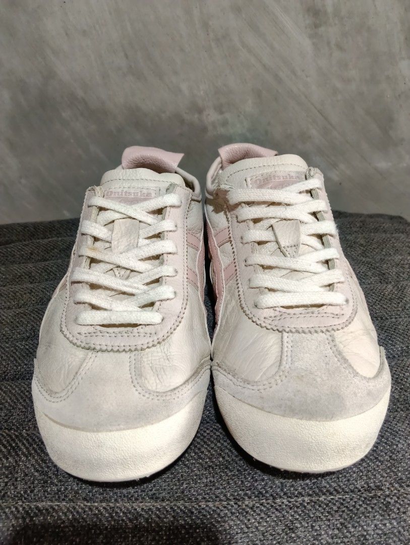 7.5 Women Onitsuka Tiger (Category: Sneakers) located in Cavite. Submitted by ronessabrandedshoes2ndaccount (Listing ID 1460987953, Image 2). Description: 7.5 WOMEN EUR 39 - Cream and pink Onitsuka Tiger sneakers - Classic, versatile style perfect for casual wear - clean and in very good condition .