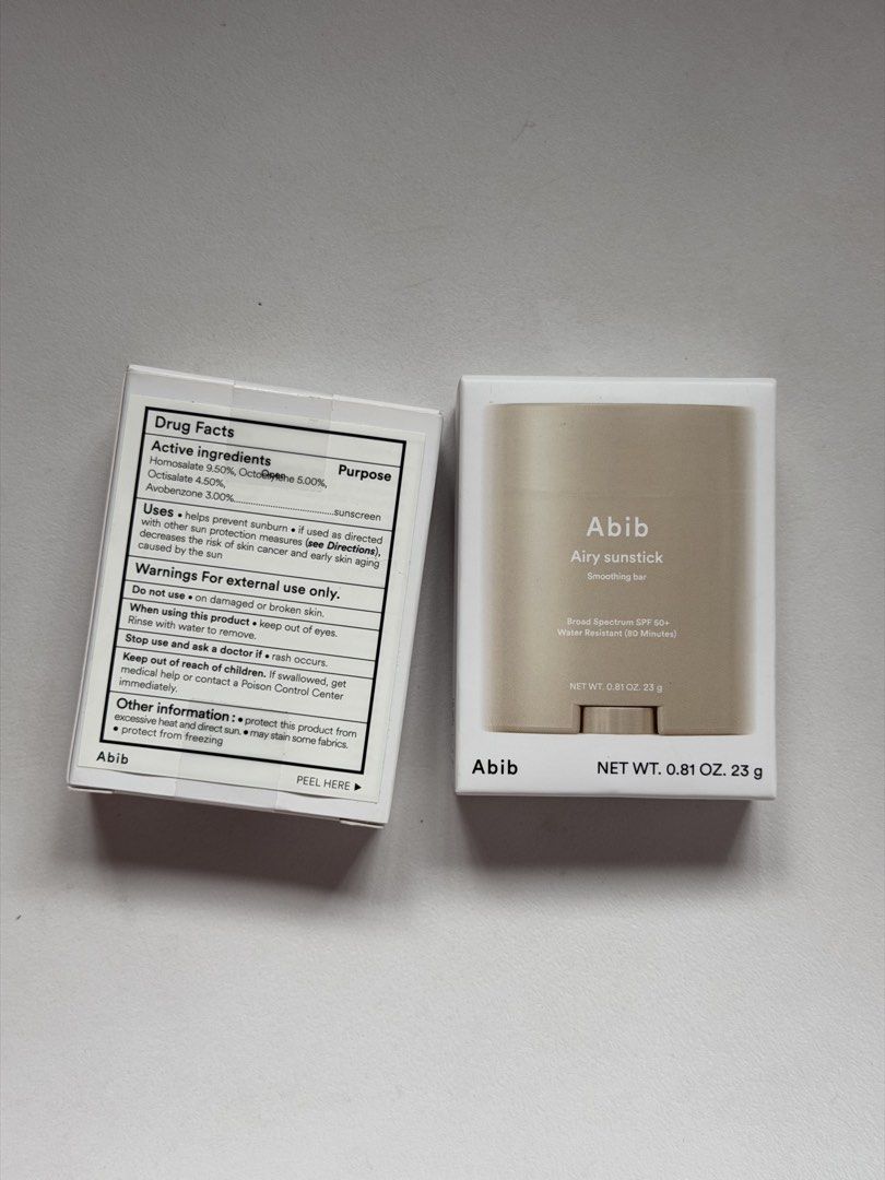 ABIB Airy Sunstick Smoothing Bar 23g Sunscreen (Category: Face Care) located in Dasmarinas. Submitted by FloralValley.ph (Listing ID 1461081280, Image 2). Description: .