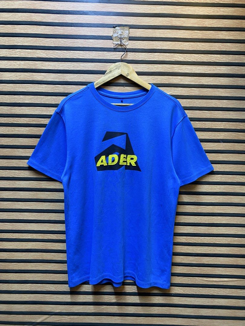 ADER ERROR BLUE MARK ASPECT (Category: Tshirts & Polo Shirts ) located in Makati City. Submitted by drip.poww (Listing ID 1461089793, Image 1). Description: - Authentic Ader - Color: Blue - Size: Large - Dimes: 22x28 - Authentic - Excellent condition - Need wash, fresh from bale - Material: 100% Cotton Please don’t expect too much—these are thrifted (ukay) items. 😊 !!STILL NEGOTIABLE!!.