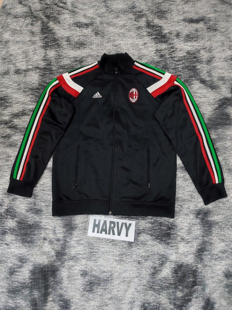 Adidas 2014-15 AC Milan Track Jacket (Category: Coats, Jackets and Outerwear) located in Cebu City. Submitted by haryvyylyynn (Listing ID 1460937130, Image 1). Description: Adidas Large on tag 1450.