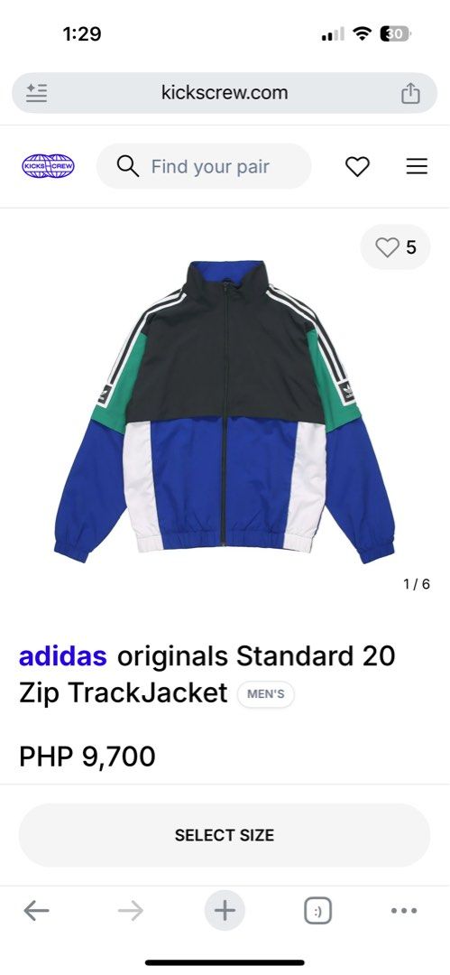 Adidas Colorblock Track Jacket (Category: Coats, Jackets and Outerwear) located in Cavite. Submitted by sidirvinp76902 (Listing ID 1460961636, Image 2). Description: - whit issue tiny pinholes but still in excellent condition ganda nito! Cool Adidas track jacket - Bold colorblock design: green, black, and blue panels - Classic three stripes on sleeves - Adidas trefoil logo on chest and sleeves - Zipper closure - Great for casual wear.