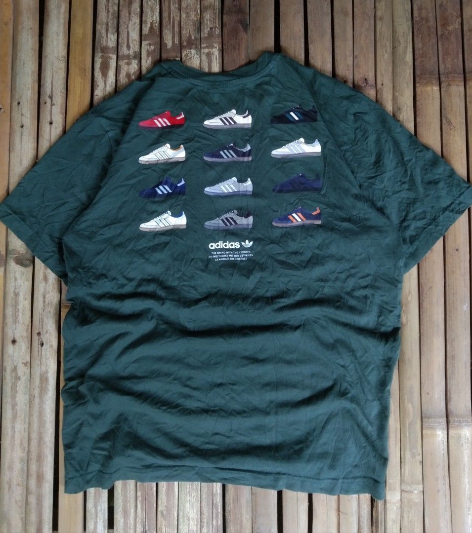 Adidas multiple samba tee (Category: Tshirts & Polo Shirts ) located in Aloran. Submitted by ingsikthrifting (Listing ID 1460934388, Image 2). Description: Adidas multiple samba tee Very excellent condition Issue just cut neck tag Color rate 10/10 Width 20 Length 27.