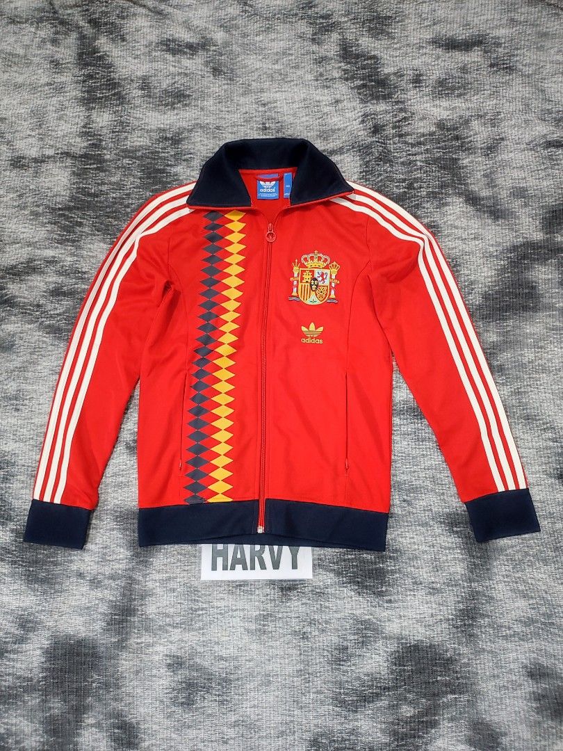 Adidas Spain Track Jacket (Category: Coats, Jackets and Outerwear) located in Cebu City. Submitted by haryvyylyynn (Listing ID 1460937366, Image 3). Description: Adidas size 95 on tag 1450.