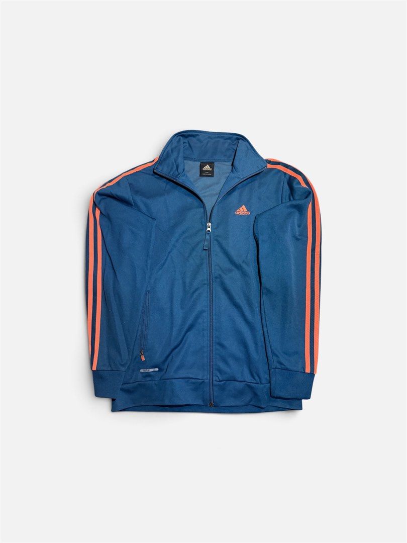 Adidas Track Jacket Blue Orange Stripes (Category: Coats, Jackets and Outerwear) located in Cainta. Submitted by ja.dls (Listing ID 1461032880, Image 1). Description: .