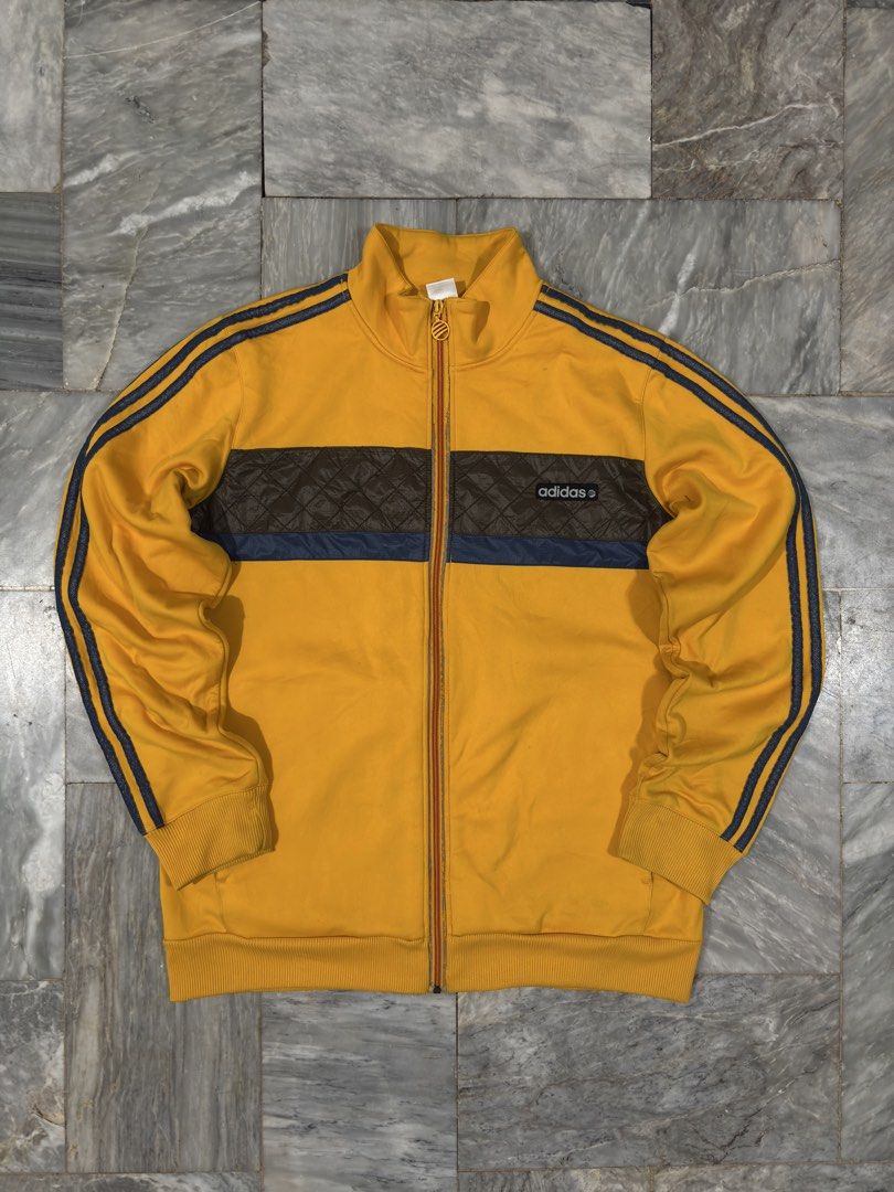 Adidas Tracksuit Vintage Jacket (Category: Coats, Jackets and Outerwear) located in Manila. Submitted by schizxa (Listing ID 1461107265, Image 1). Description: Adidas Tracksuit Vintage Jacket •Dimes: 29x22 (XXL on Tag). •Condition: Excellent Ps: Complete tags & Washtags. 📍Pasig Located. Asking price ₱850 Shipped, KINDLY DM your offer for good deals. .