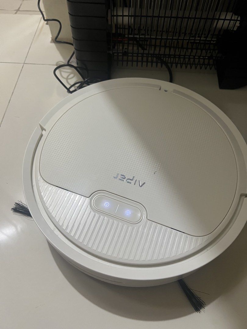 Aiper Robot Vacuum Cleaner White (Category: Vacuum Cleaner & Housekeeping) located in Cainta. Submitted by hunchester (Listing ID 1461079588, Image 2). Description: - White Aiper robot vacuum - Cleans floors automatically - Equipped with side brushes for edge cleaning - Removable dustbin for easy emptying and cleaning - In excellent working condition - Ready for its new home.