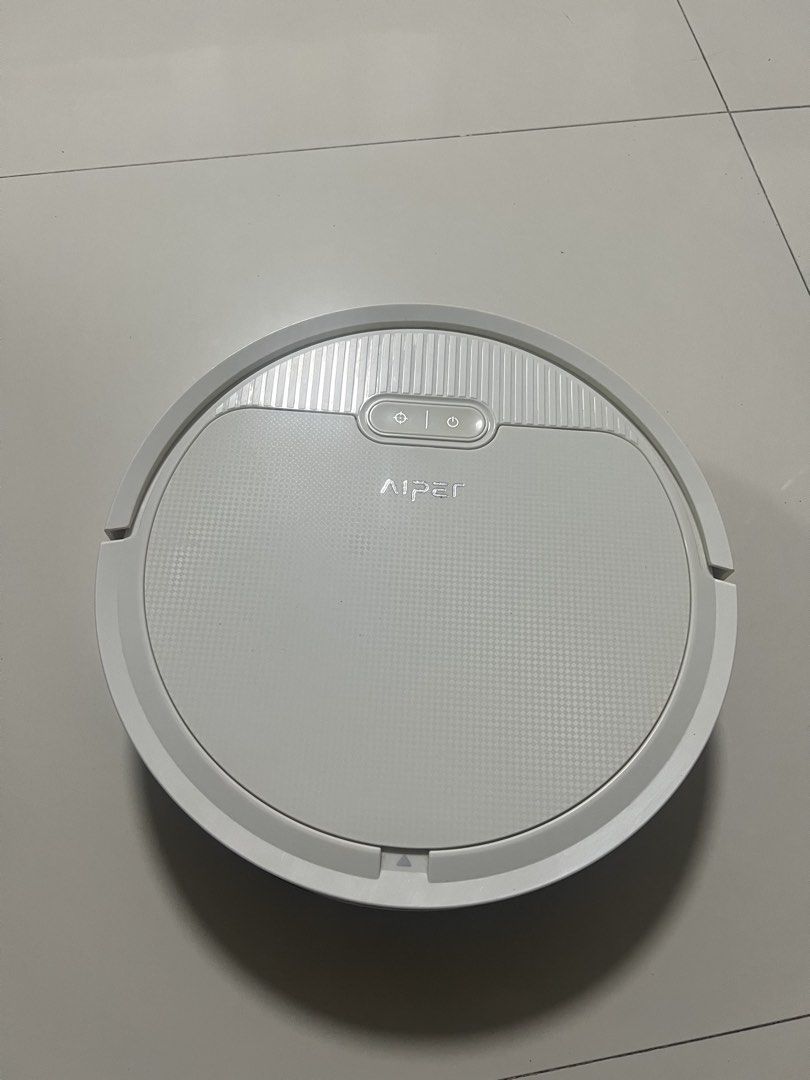Aiper Robot Vacuum Cleaner White (Category: Vacuum Cleaner & Housekeeping) located in Cainta. Submitted by hunchester (Listing ID 1461079588, Image 3). Description: - White Aiper robot vacuum - Cleans floors automatically - Equipped with side brushes for edge cleaning - Removable dustbin for easy emptying and cleaning - In excellent working condition - Ready for its new home.