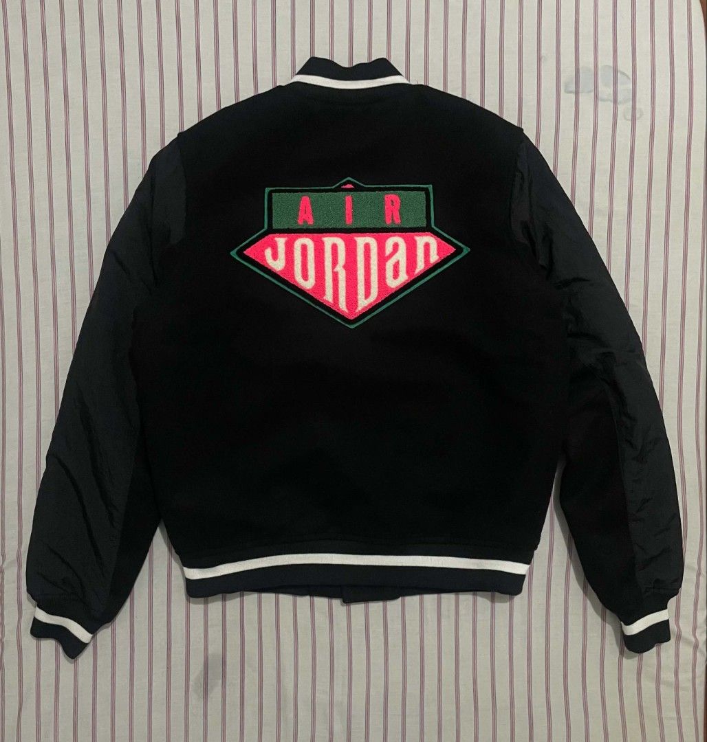 Air Jordan Sport DNA Varsity Jacket (Category: Coats, Jackets and Outerwear) located in Bacolod City. Submitted by abkicks_apparel (Listing ID 1461091441, Image 2). Description: Authentic Original As New Condition Bought Brand New No Hidden Issues W21.5 L26 .