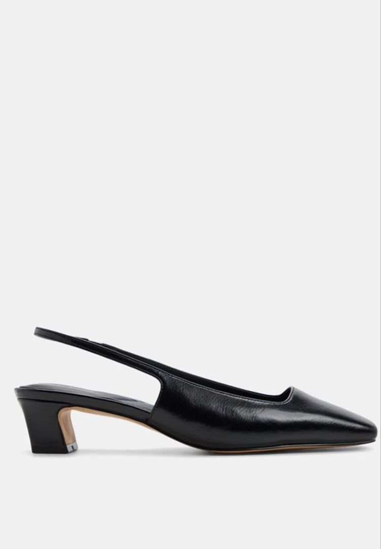 ALDO Black Slingback Heels (Category: Heels) located in Manila. Submitted by enaspreloved (Listing ID 1461074698, Image 3). Description: 4k+ original price Worn once US 7 .