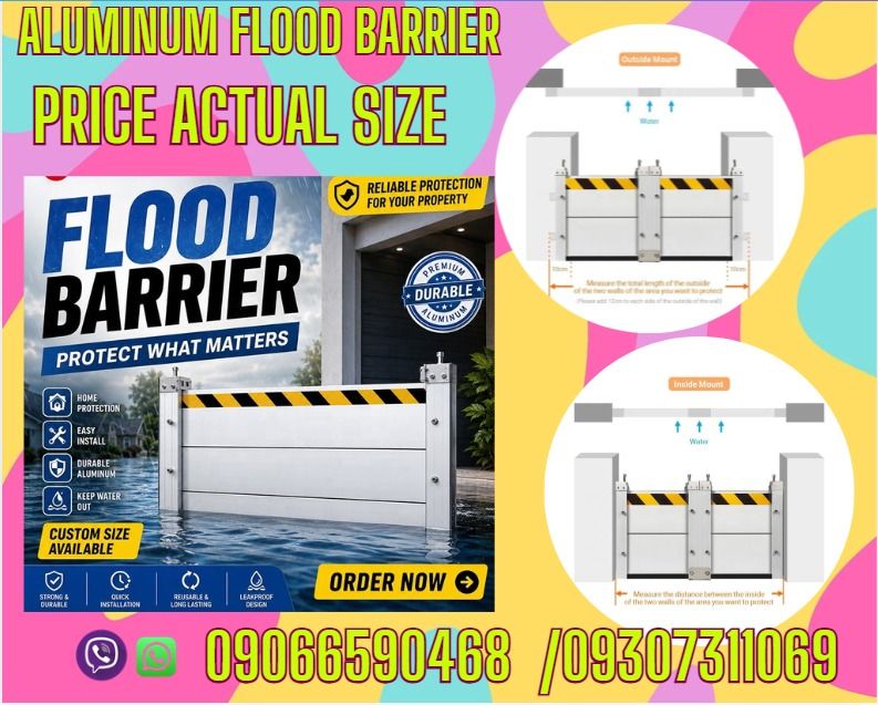 aluminum Flood Barrier safety First (Category: Looking For) located in Caloocan City. Submitted by chrisultim10753 (Listing ID 1460926551, Image 1). Description: 🔥 Aluminum Flood Gate Barrier ✅ 💯 Guaranteed Seller ✅ High Quality Products ✅ 💯 Legit Distributor ✅ Complete Permits ✅ Free Shipping and Handling ✅ 6 Months Warranty 💰 PAYMENT TERMS: 50% Down Payment 50% Cash upon Delivery #floodbarrier #gatebarrierinstallation #AluminumBarrier #floo