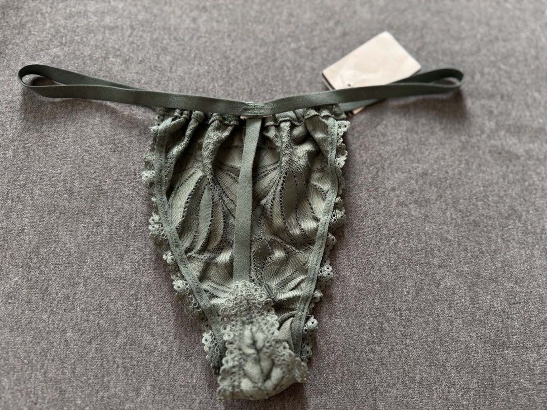 army green lace gstring M (Category: Undergarments & Loungewear) located in San Jose. Submitted by 99ners (Listing ID 1460925129, Image 2). Description: .