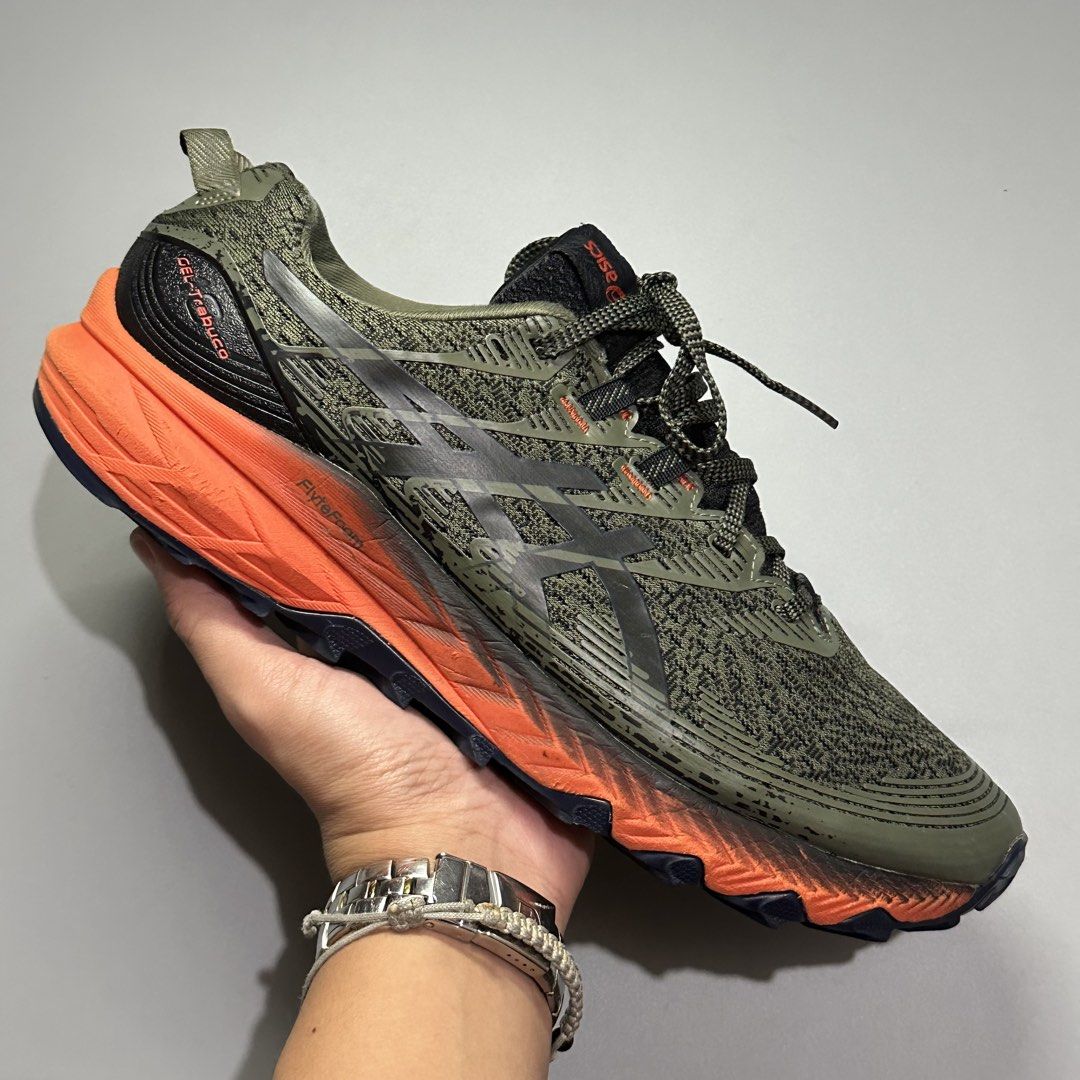 ASICS GEL TRABUCO 10 “Mantle green” (Category: Sneakers) located in Baguio. Submitted by macshop_items (Listing ID 1460975586, Image 2). Description: ASICS GEL TRABUCO 10 “Mantle green” - Size 10us(28cm) - Excellent condition - Signs of usage ₱ 2,580 + sf .