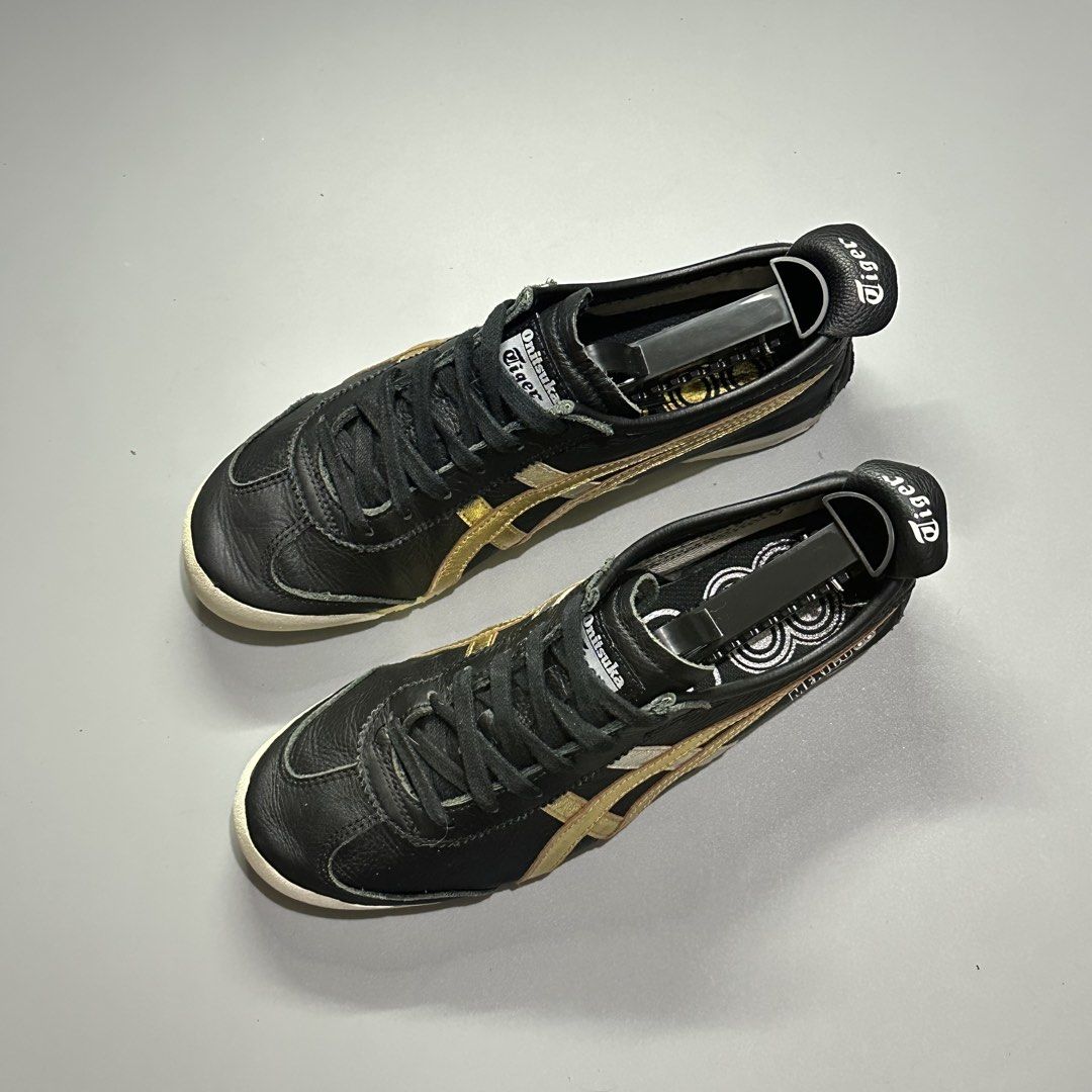 ASICS ONITSUKA TIGER MEXICO 66 “Black gold silver” (Category: Sneakers) located in Baguio. Submitted by macshop_items (Listing ID 1460976747, Image 3). Description: ASICS ONITSUKA TIGER MEXICO 66 “Black gold silver” - Size 6us mens/7.5us wmns(24.5cm) - Excellent condition ₱ 2,280 + sf .