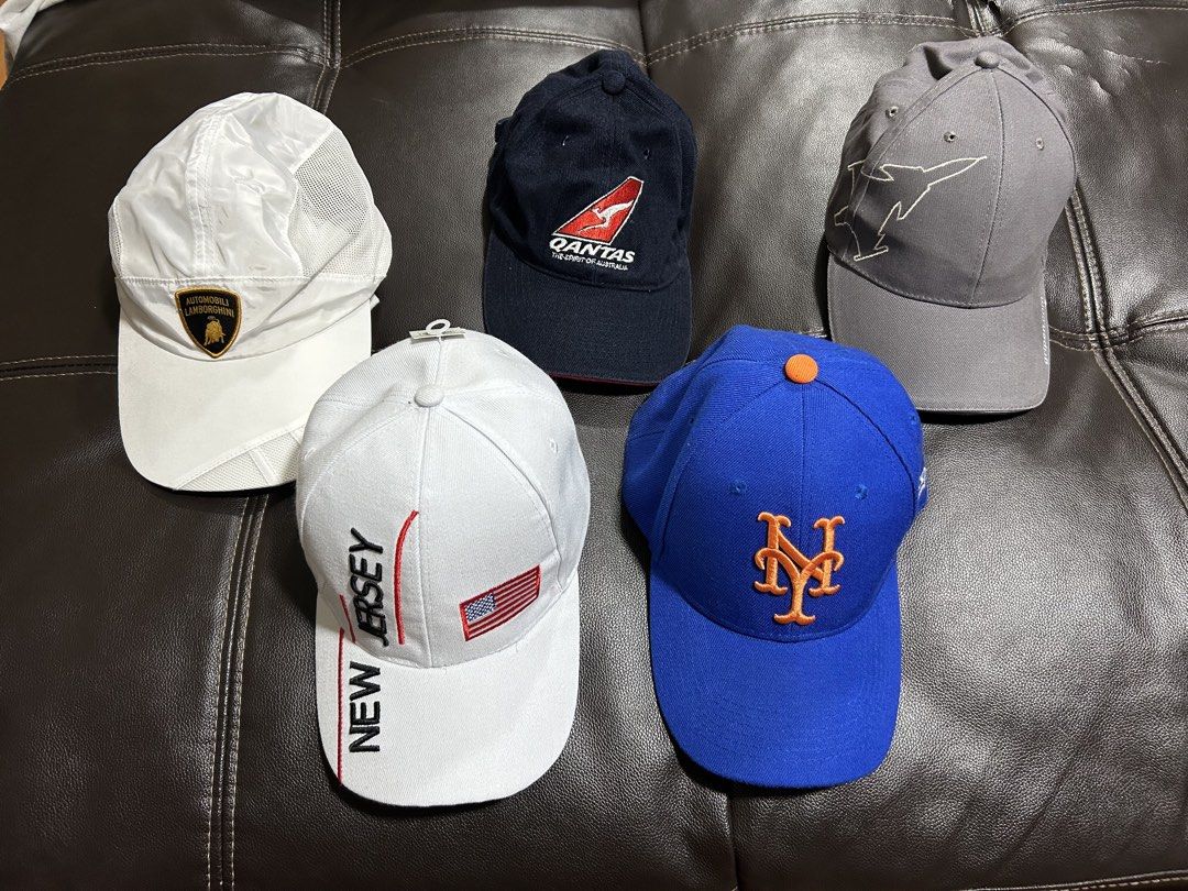 Assorted Caps - MLB Mets, Quantas Airways, Gripen, Lamborghini, etc. ersey (Category: Caps & Hats) located in Manila. Submitted by soccerpro92293 (Listing ID 1460923628, Image 1). Description: MLB Mets - ₱650 New Jersey - SOLD Qantas Airways - SOLD Gripen (Gray) - ₱400 Petron Lamborghini- SOLD Take all - ₱1,500.
