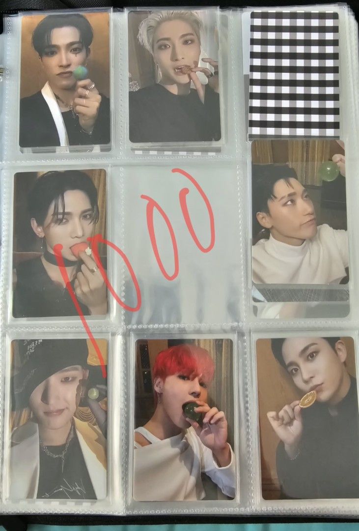 ATEEZ Official Photocards Set 🏴‍☠️ (Category: K-Wave Merchandise) located in Antipolo. Submitted by raremountain.47e4ee (Listing ID 1460924104, Image 2). Description: ATEEZ Official Photocards Set 🏴‍☠️ Letting go of my ATEEZ official photocards 📌 Official photocards 📌 All double-sleeved for extra protection 💰 Prices are indicated in the photos Please check the photos for the available cards and corresponding prices. RFS: Quit Sale 📩 PM if i