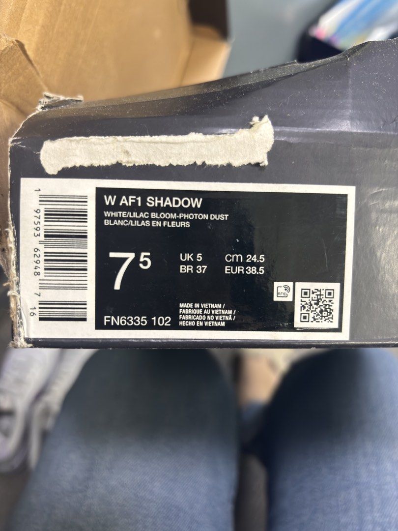 Authentic AF1 SHADOW (Category: Sneakers) located in Quezon City. Submitted by iam_katt (Listing ID 1461003228, Image 2). Description: Thrice used only. .