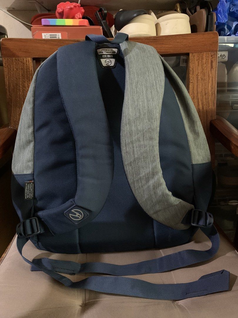Authentic Hawk Backpack Grey and Navy Blue (Category: Backpacks) located in Manila. Submitted by uwisa (Listing ID 1460959116, Image 2). Description: •price is negotiable •only been used 5 times •DM for more inquiries •RFS: Decluttering, not being used anymore •mode of payment: gcash, BPI •payment first before delivery .