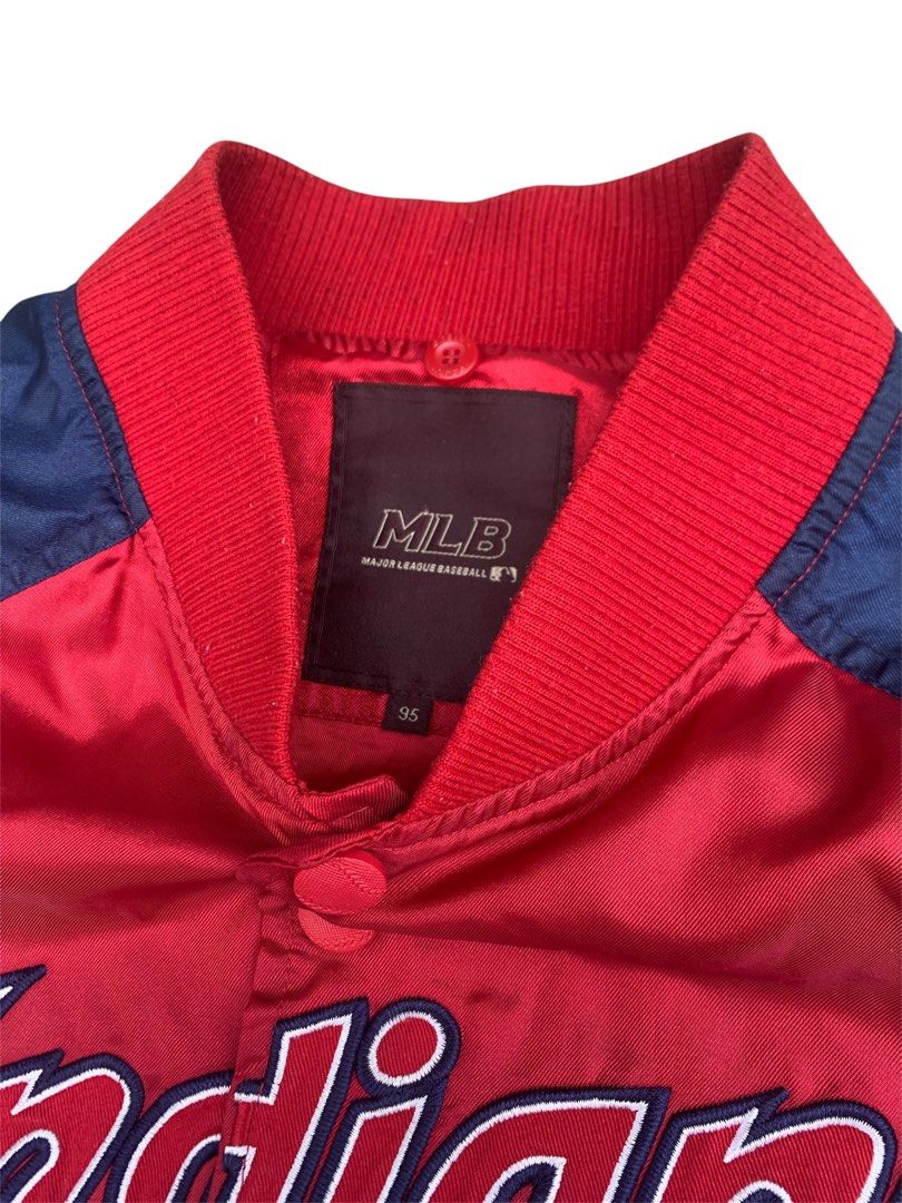 Authentic mlb indians varsity jacket (Category: Coats, Jackets and Outerwear) located in Lipa City. Submitted by inglowetrust (Listing ID 1461061351, Image 3). Description: Size M Length: 26.5 Width:21.