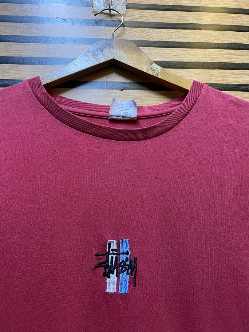 AUTHENTIC STUSSY SMALL EMBROID DESIGN (Category: Tshirts & Polo Shirts ) located in Makati City. Submitted by drip.poww (Listing ID 1461094167, Image 3). Description: - Authentic Stussy - Size: Meduim but fit to large - Dimes: 23x31 - Authentic - Excellent condition - Need wash, fresh from bale - Material: 100% Cotton Please don’t expect too much—these are thrifted (ukay) items. 😊 !!STILL NEGOTIABLE!!.