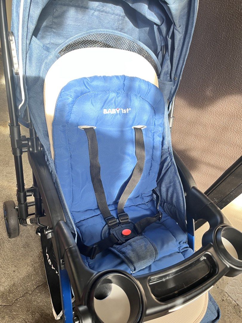 Baby 1st Stroller and Play Set (Category: Infant Playtime) located in Manila. Submitted by britz.wealth (Listing ID 1460998569, Image 3). Description: Stroller Brand: Baby 1st - no damages - minimal scratches - with storage basket and washable changing diaper pad FREE PLAY SET LOC: QUEZON CITY.