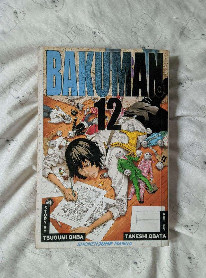 bakuman vol. 12 manga (Category: Comics & Manga) located in Butuan. Submitted by kkkai.zzzzz (Listing ID 1460933652, Image 1). Description: 300 if take all 4 bakuman volumes bakuman vol. 12 manga eng translated shonenjump manga tan pages sticker residue on the back rfs: decluttering.