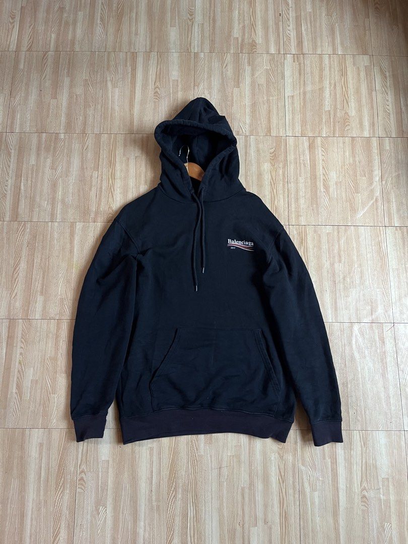 BALENCIAGA HOODIE JACKET (Category: Hoodies) located in Dalaguete. Submitted by inukai.co (Listing ID 1460979683, Image 1). Description: Size Large W 21 L 29 No Issues .