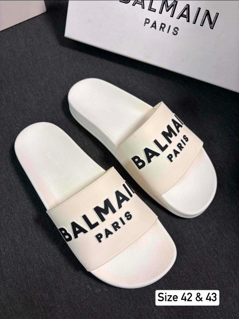 Balmain Slides (Category: Slippers & Slides) located in Manila. Submitted by stopshop26 (Listing ID 1461049525, Image 1). Description: Balmain Slides Brand new and original Onhand and ready to ship.