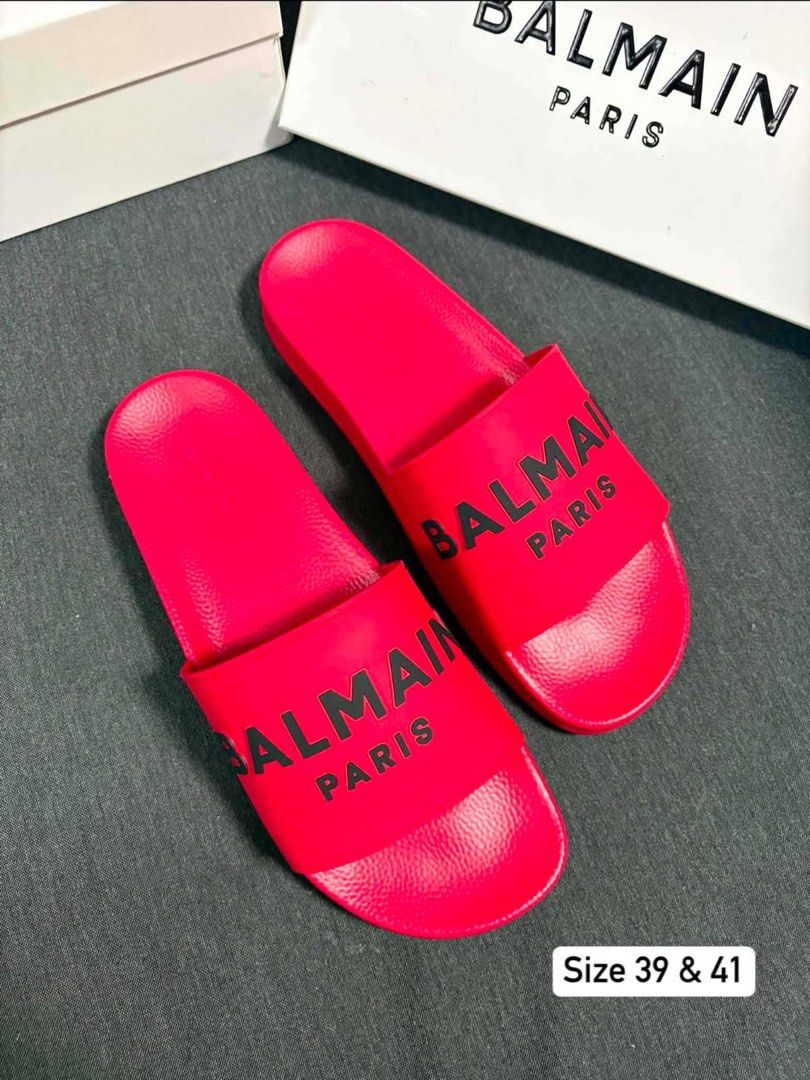 Balmain Slides (Category: Slippers & Slides) located in Manila. Submitted by stopshop26 (Listing ID 1461056829, Image 1). Description: Balmain Slides Brand new and original Onhand and ready to ship.