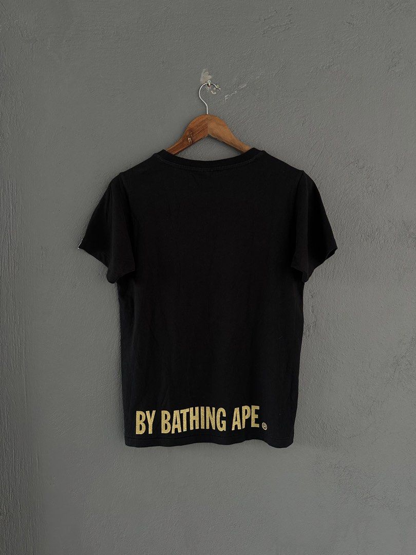 Bape - Ladies Glitter Ape Face tee (Category: Shirts) located in Pasig City. Submitted by worn2wice (Listing ID 1461010887, Image 2). Description: Size Small Measurements (in) Width 19 Length 25 Sleeve Length 7.5 Excellent condition No copyright infringement intended. This post is for resale purposes only. All trademarks, logos, and brand names belong to their respective owners..