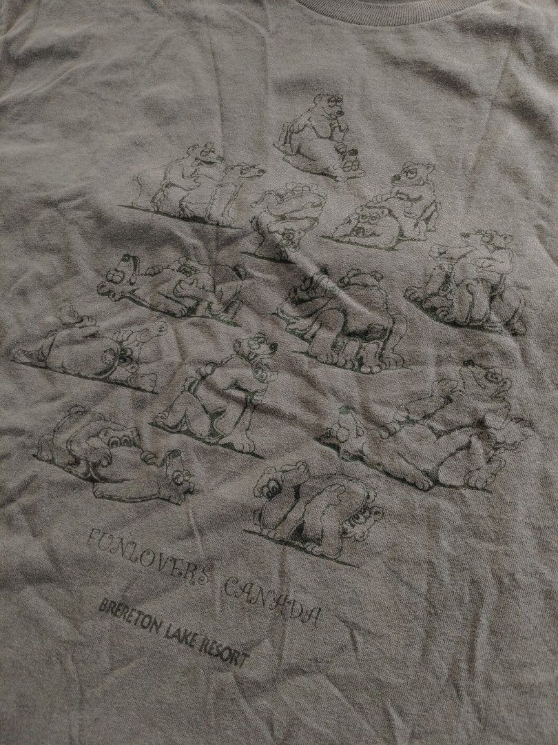 Bear s*x tee (Category: Tshirts & Polo Shirts ) located in Bocaue. Submitted by ukaynipepe (Listing ID 1460941195, Image 2). Description: Bear S*x tee Xl on tag Width 23 Length 29.5 Issue unnoticeable discoloration.
