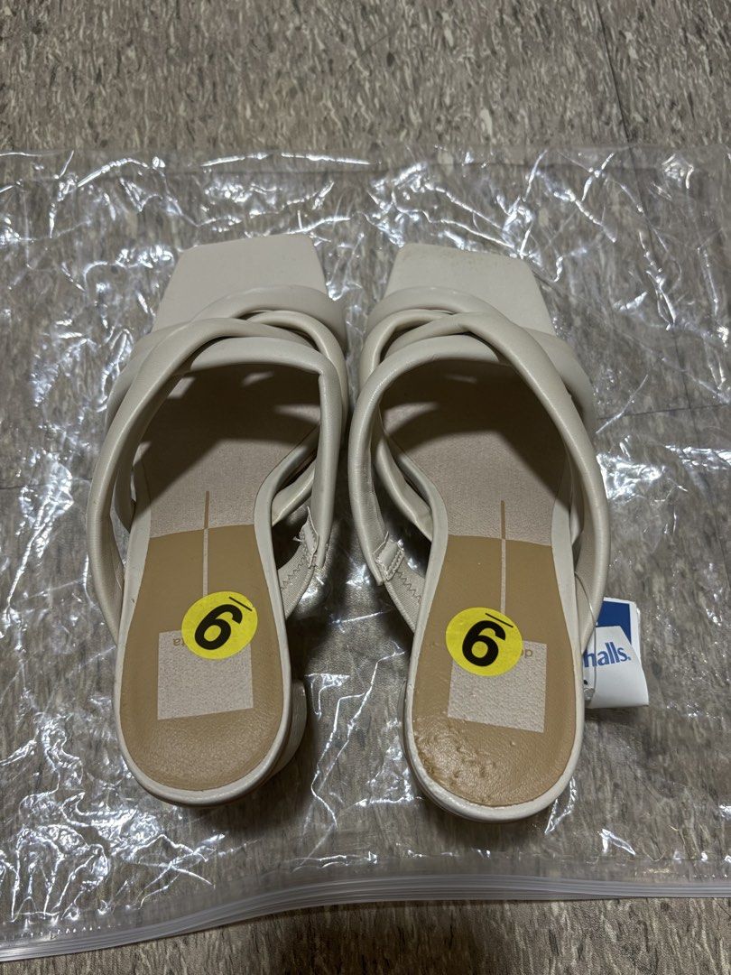 Beige Puffy Strap Square Toe Heeled Sandals Size 6 (Category: Flats & Sandals) located in Pasig City. Submitted by aalovee (Listing ID 1461031415, Image 2). Description: Brand New - Bought it from US Marshalls - Brand: Dolce Vita - Color: Beige - Style: Heeled sandals - Features: Puffy criss-cross straps, square toe .