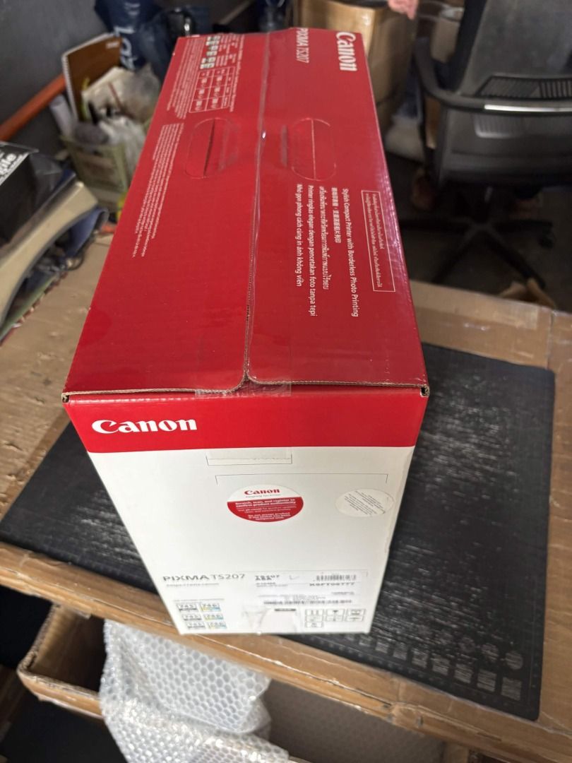BFAND NEW - CANON PIXMA TS207 (Category: Printers, Scanners & Copiers) located in Manila. Submitted by gigaware (Listing ID 1460930656, Image 3). Description: CANON PIXMA TS207 - COMPACT & AFFORDABLE! 💯 budget-friendly printer for home, school, or office. 💰 PRICE: ₱2,929 ONLY! Open for wholesale! Canon PIXMA TS207 • Print Only – Inkjet Printer • Up to 4,800 × 1,200 dpi • Black & Color Printing • Borderless Photo Printing up to 4×6" • USB Connec