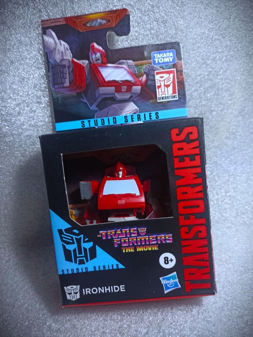 BIB IRONHIDE Core Class Hasbro Autobot Transformers (Category: Figurines & Statues) located in Pasay City. Submitted by Chariselyn (Listing ID 1461096114, Image 1). Description: BIB IRONHIDE (450+sf) Core Class Hasbro Autobot Transformers Series: Studio Series, 2023 Scale: 4 inches Stock: 1 Box Condition: No box Issues: 0 Accessories: complete Mode of Payment: GCash or through your rider Shipping options: Payment first before delivery, via LBC or