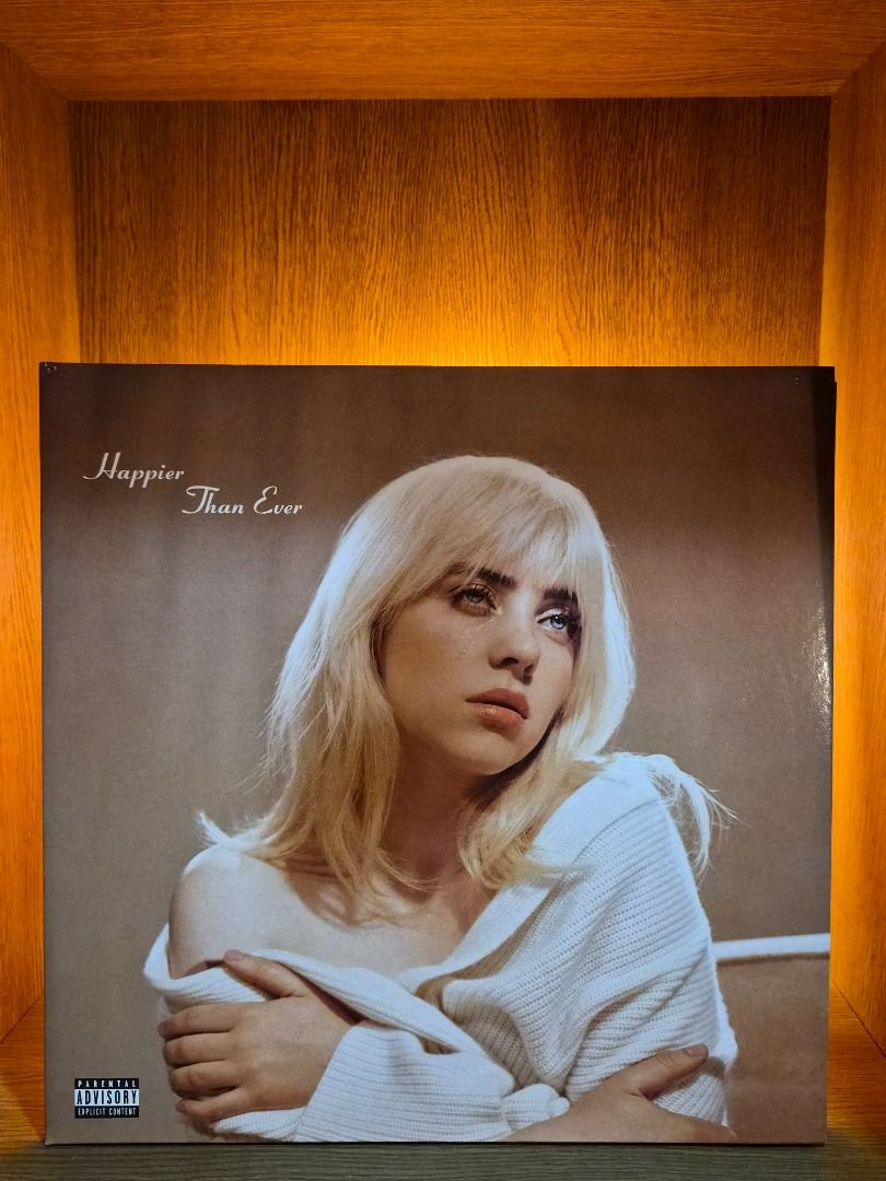 Billie Eilish - Happier Than Ever (Category: Vinyls) located in Manila. Submitted by jarodaily (Listing ID 1337594752, Image 2). Description: 2 x Vinyl, LP, Album, Limited Edition, Repress, Recycled Note: this is a OOAK mispress with two different Marbled & splattered variant in one. lilac and dark purple from "Gucci & Billie Eilish collaboration boxset" .