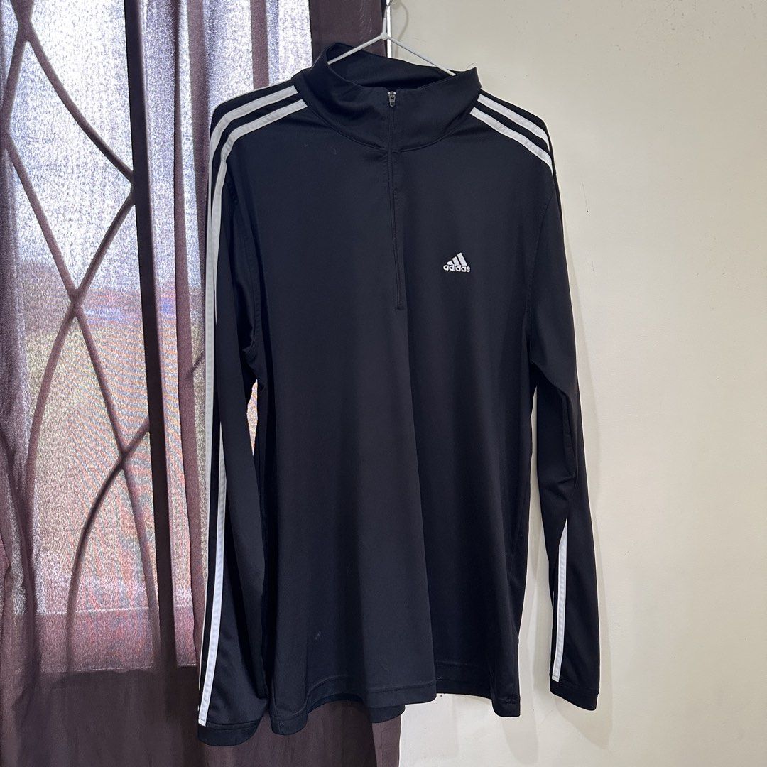 Black Adidas Track Jacket (Category: Coats, Jackets and Outerwear) located in Bulacan. Submitted by enne_123 (Listing ID 1460942209, Image 1). Description: Large on tag Original.
