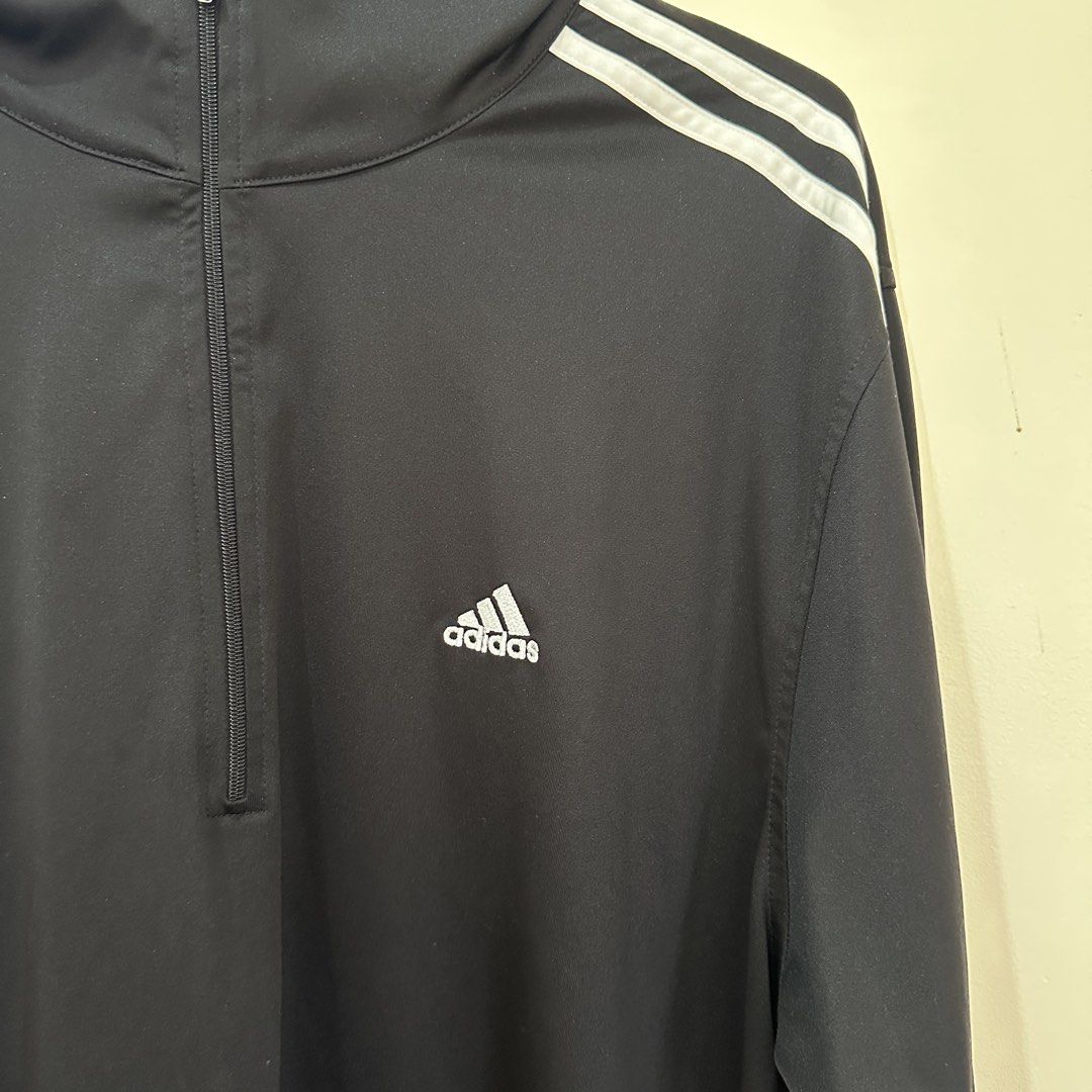 Black Adidas Track Jacket (Category: Coats, Jackets and Outerwear) located in Bulacan. Submitted by enne_123 (Listing ID 1460942209, Image 2). Description: Large on tag Original.