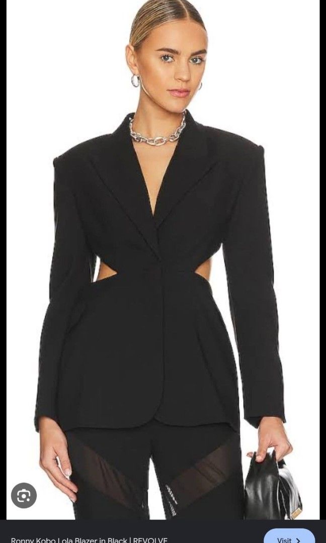 Black Blazer (Category: Longsleeves) located in Lipa City. Submitted by appleblossomscloset_abc (Listing ID 1460955546, Image 1). Description: 📸 (First Photo) Reference Photo Only (from Google) This image is for reference to show the style/design only. Actual item may vary slightly in color, fabric, or details. Rest assured the item is of good quality! 💛.