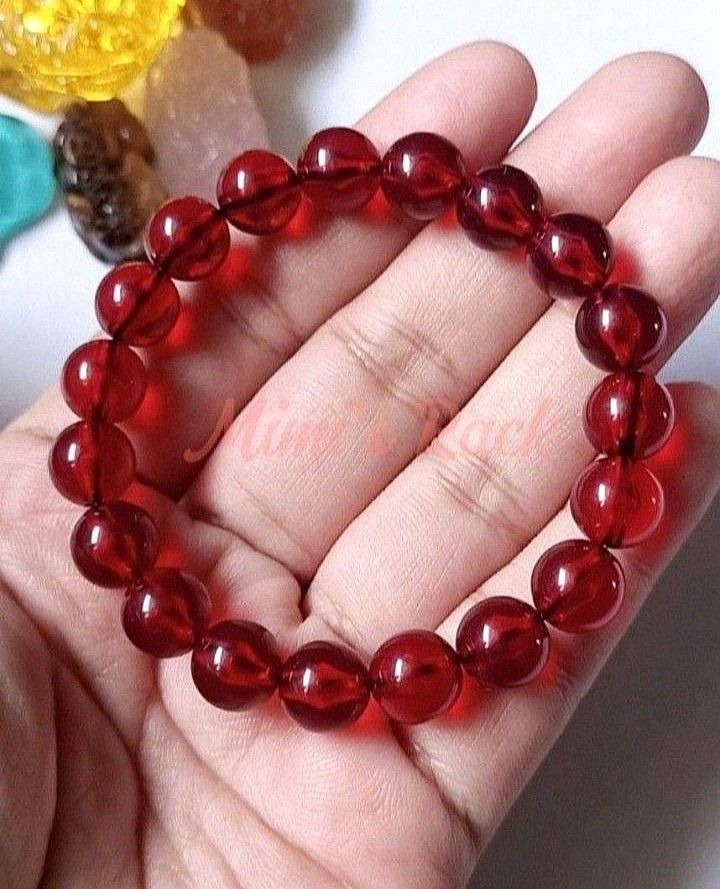 BLOOD AMBER BRACELET UV REACTIVE ROUND (Category: Bracelets) located in Taguig. Submitted by mimisrack (Listing ID 1461014818, Image 1). Description: ❤️Rare glow energy bracelet that combines warmth, protection, and eye-catching UV reaction -Blood Amber is prized for protective and stabilizing energy -UV reactive - beads glow under UV light for a unique effect -Traditionally associated with shielding from negative influences -Supports grounding a
