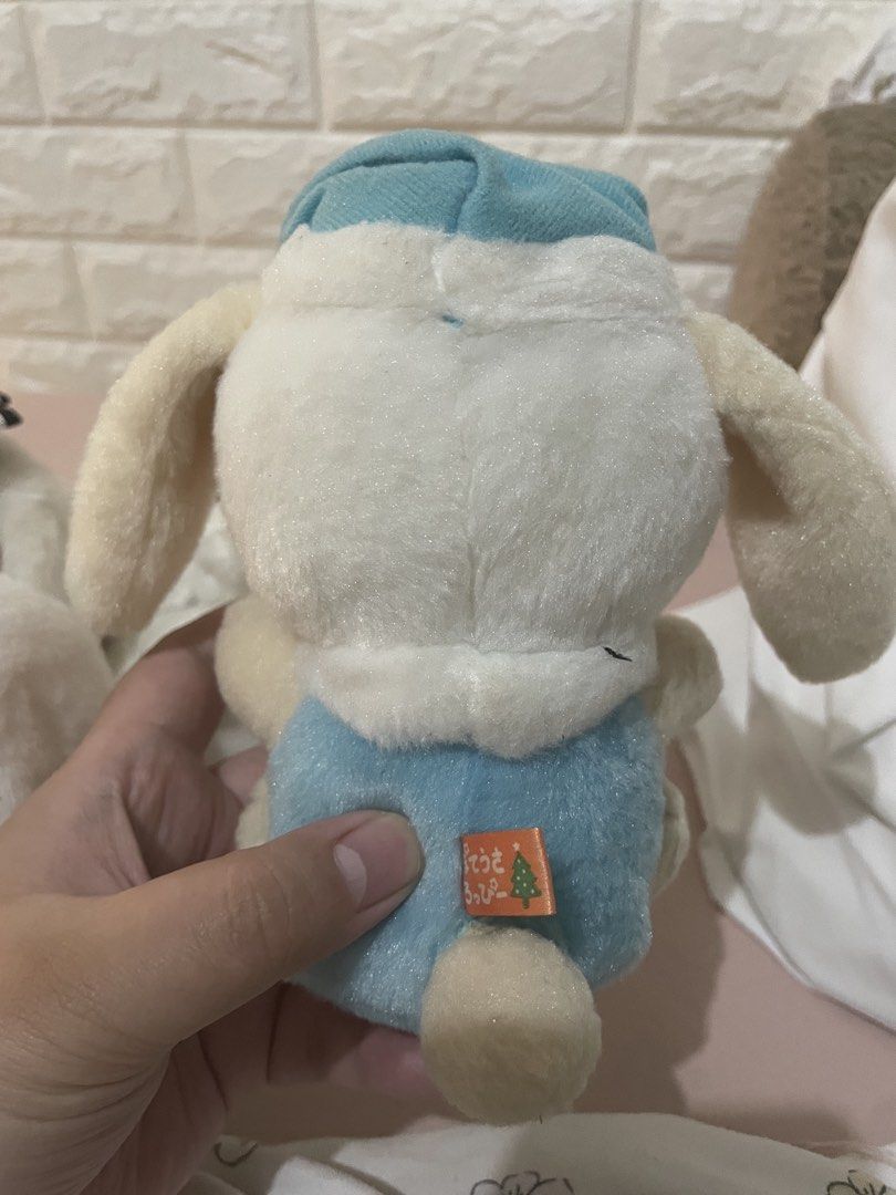 blue loppy amuse bunny plush (small) (Category: Plushies & Soft Toys) located in Las Pinas. Submitted by sugarsnoopy (Listing ID 1461060127, Image 2). Description: sitting loppy amuse bunny merry christmas (blue) size: approx. 6" ❕needs wash rfs: extra bunnies. not enough space na price nego. 📍 las piñas area 🏷️ blue bunny amuse loppy poteusa merry christmas santa cute small plush stuffie stuffy rabbit plushie kawaii baby.