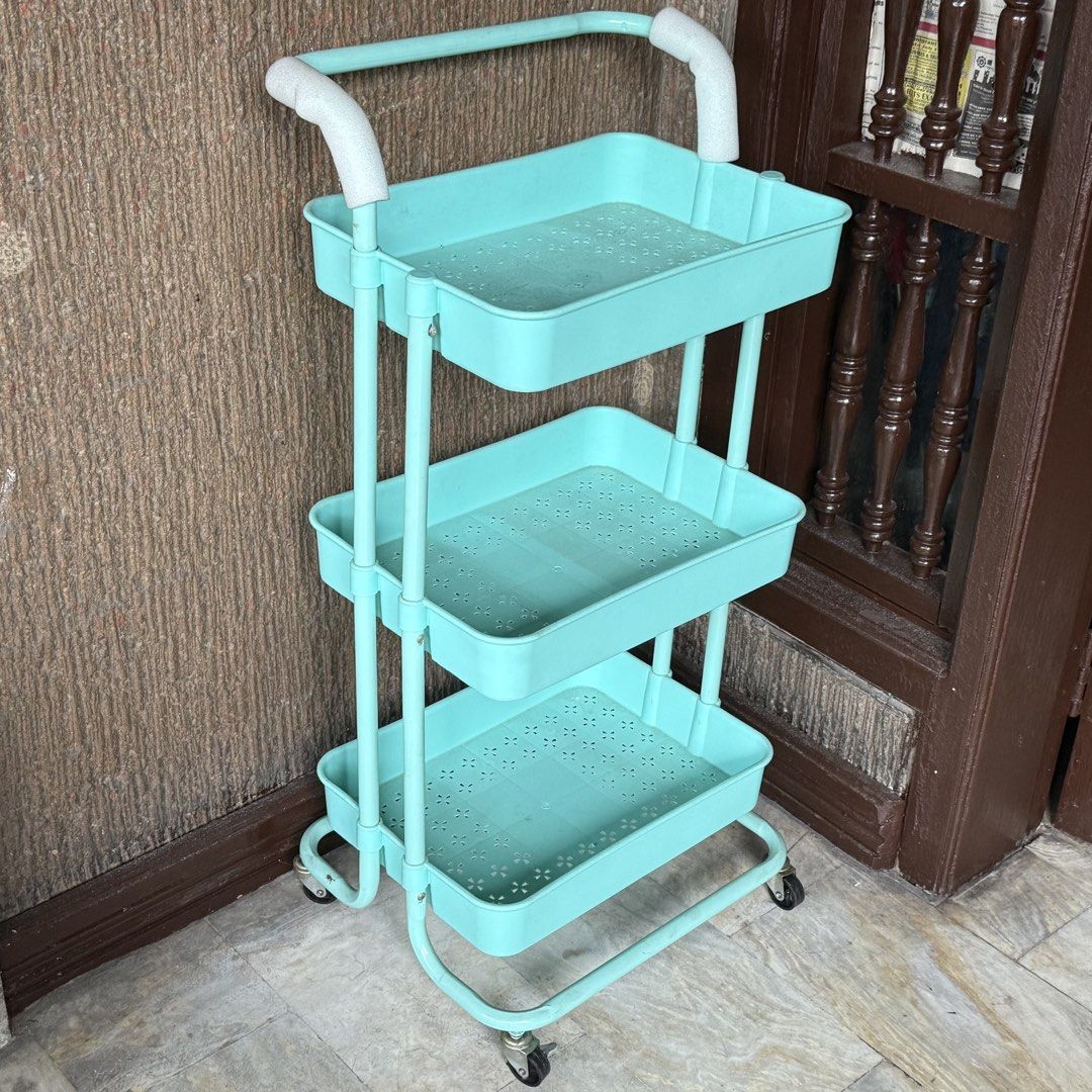 Blue Trolley Shelf Cart (Category: Other Home Furniture) located in San Juan City. Submitted by lovegoeson (Listing ID 1461058196, Image 1). Description: .