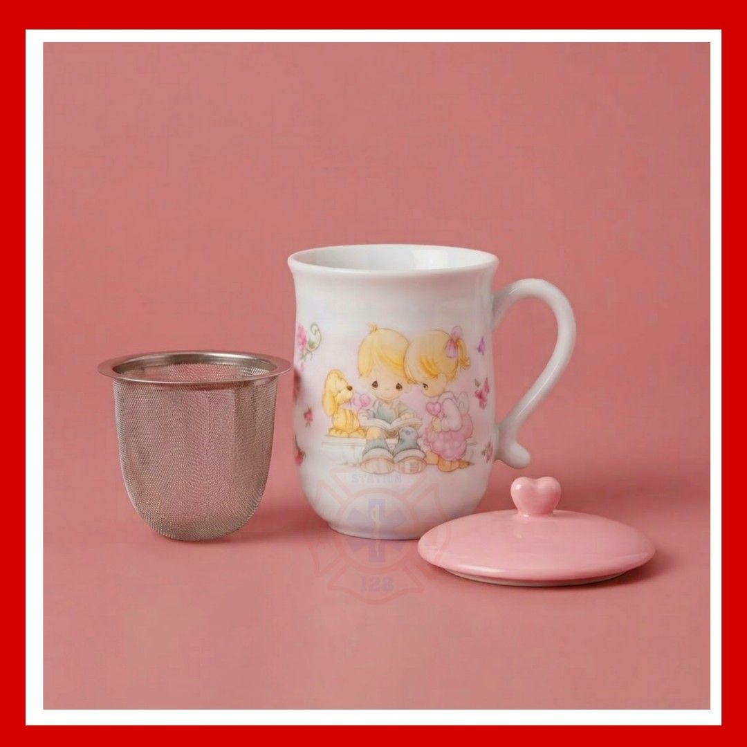 🍵💕B-Precious Moments Mug with Strainer 💕🍵 (Category: Coffee & Tea Tableware) located in Quezon City. Submitted by artegiftshop (Listing ID 1460963264, Image 3). Description: 🍵💕B-Precious Moments Mug with Strainer 💕🍵 ✨ Brew your favorite loose-leaf tea in this adorable Precious Moments tea mug! Comes with a tea lid and stainless steel strainer for easy and convenient brewing. Perfect for everyday tea time, display, or as a lovely gift! 🎁�
