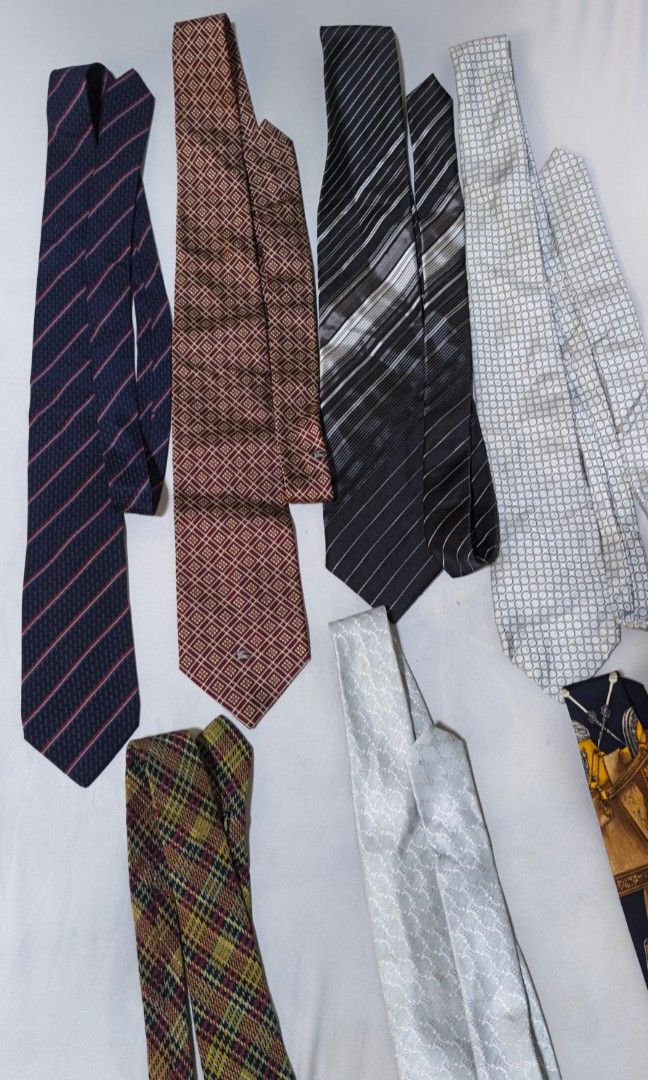 Branded ties mula japan bundle (Category: Ties) located in Polomolok. Submitted by dkljapansurplus (Listing ID 1461064208, Image 2). Description: Branded tie mula japan 7pcs Burberry 1pc, Paul Smith 1pc Celine 2pcs, YSL 2pcs GianFrancoFerre 1pc.