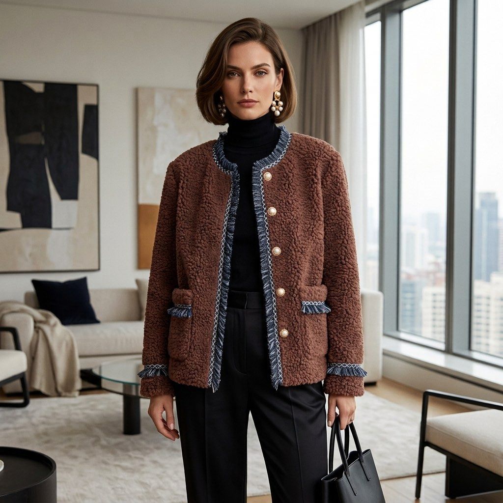 Brown classy korean Blazer (Category: Coats, Jackets and Outerwear) located in Manila. Submitted by morningthrifters (Listing ID 1460933060, Image 1). Description: Brown Korean Classy Blazer Soft inside comfy to wear Medium-large keri.