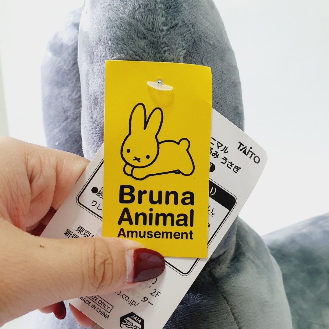 Bruna Animal Miffy Plush Dark Gray (Category: Plushies & Soft Toys) located in Taytay. Submitted by kyo.mono (Listing ID 1461107057, Image 3). Description: 💟Follow us on IG: kyo.mono for faster replies TikTok: kyo.mono_ for videos and review Brand new with papertag Auth from Japan Actual photos posted L: 15" H:16" Rare.