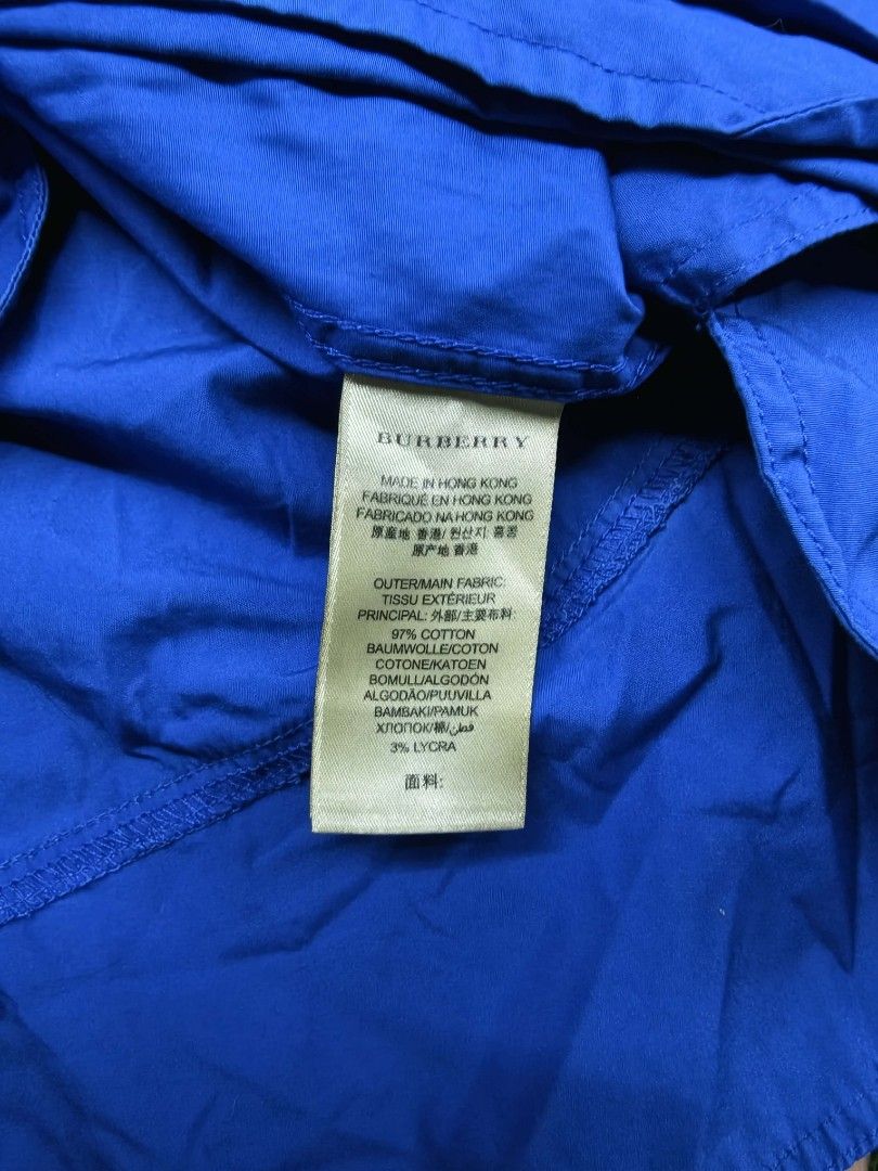 Burberry polo (Category: Luxury Apparel) located in Quezon. Submitted by johh_sebastian (Listing ID 1461016907, Image 2). Description: measurements/dimensions width 18.5 length 28.5.